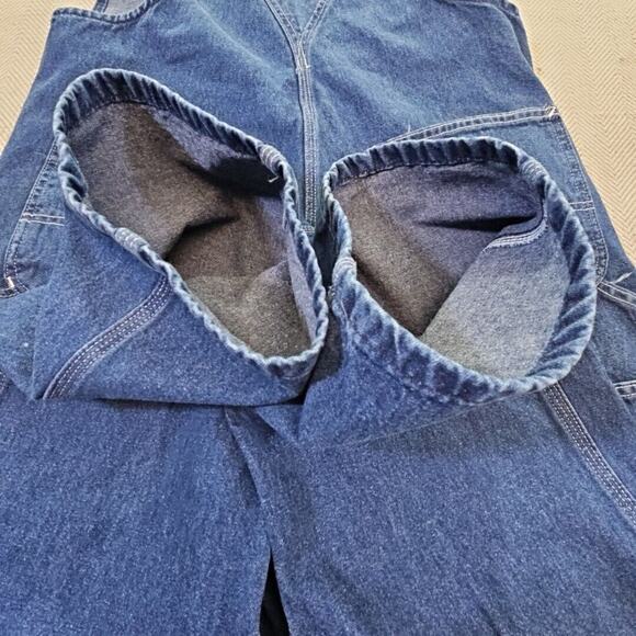 Carhartt Denim Dungarees Overalls Workwear Coveralls XL W 38 x L 32 Y2K Blue - Picture 11 of 14